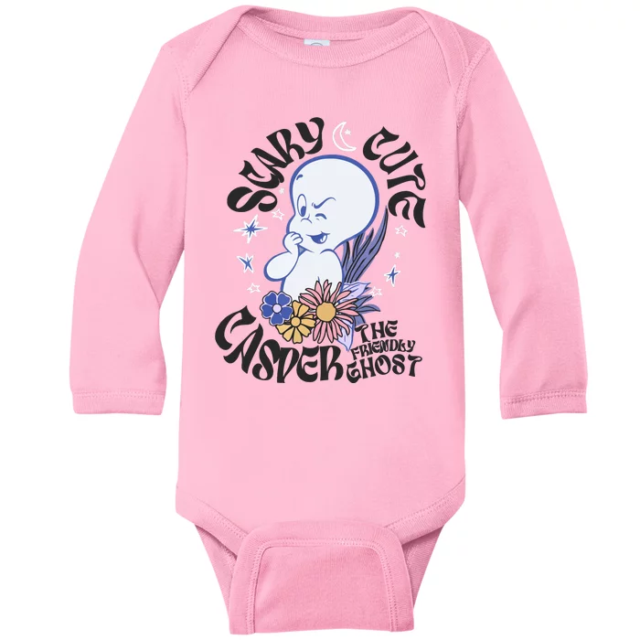 Scary Cure Casper The Friendly Ghost Baby Long Sleeve Bodysuit