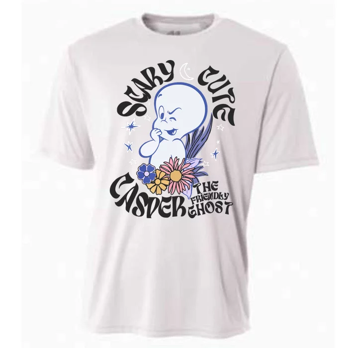 Scary Cure Casper The Friendly Ghost Cooling Performance Crew T-Shirt