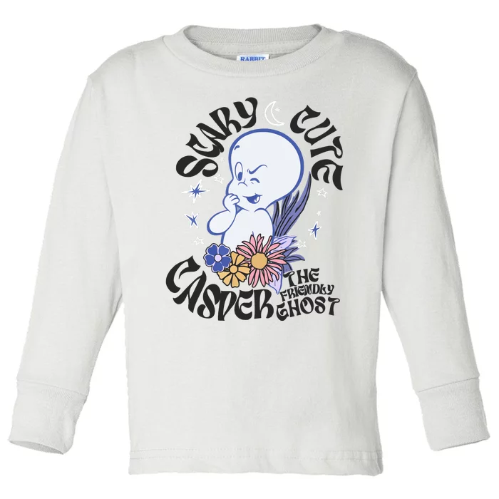 Scary Cure Casper The Friendly Ghost Toddler Long Sleeve Shirt