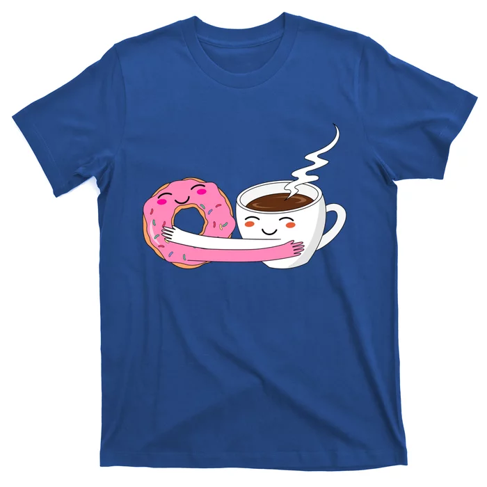 Super Cute Coffee And Donut Valentines Day Gift T-Shirt