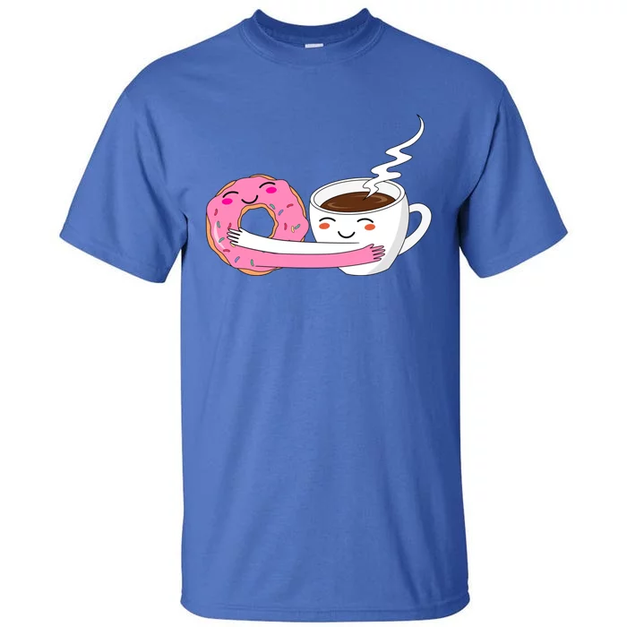 Super Cute Coffee And Donut Valentines Day Gift Tall T-Shirt