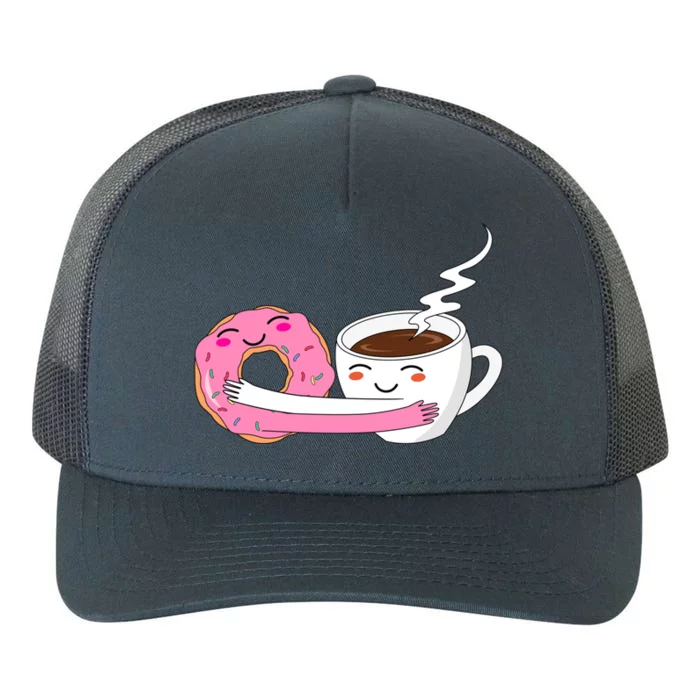 Super Cute Coffee And Donut Valentines Day Gift Yupoong Adult 5-Panel Trucker Hat