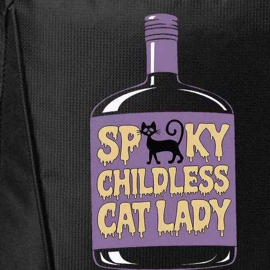 Spooky Childless Cat Lady Funny Halloween Kamala Harris City Backpack