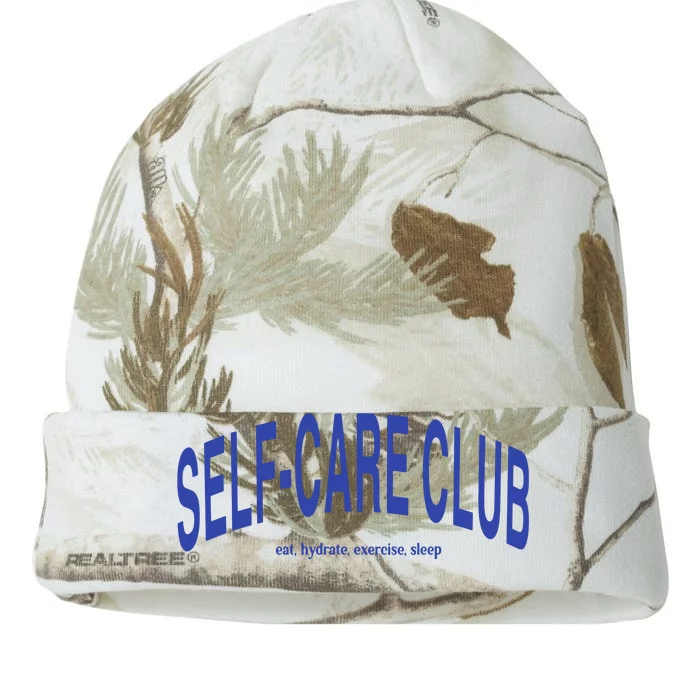 Self Care Club Eat Hydrate Exercise Sleep Kati - 12in Camo Beanie