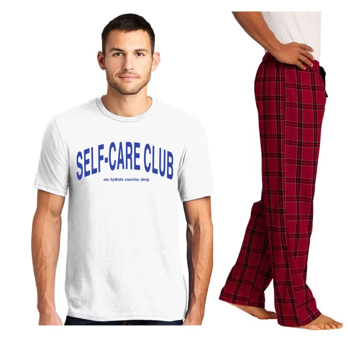 Self Care Club Eat Hydrate Exercise Sleep Pajama Set