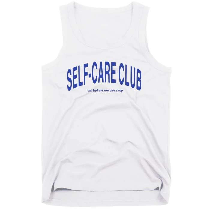 Self Care Club Eat Hydrate Exercise Sleep Tank Top