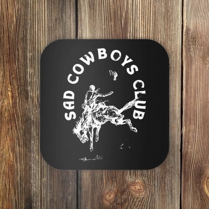 Sad Cowboy Club Coaster