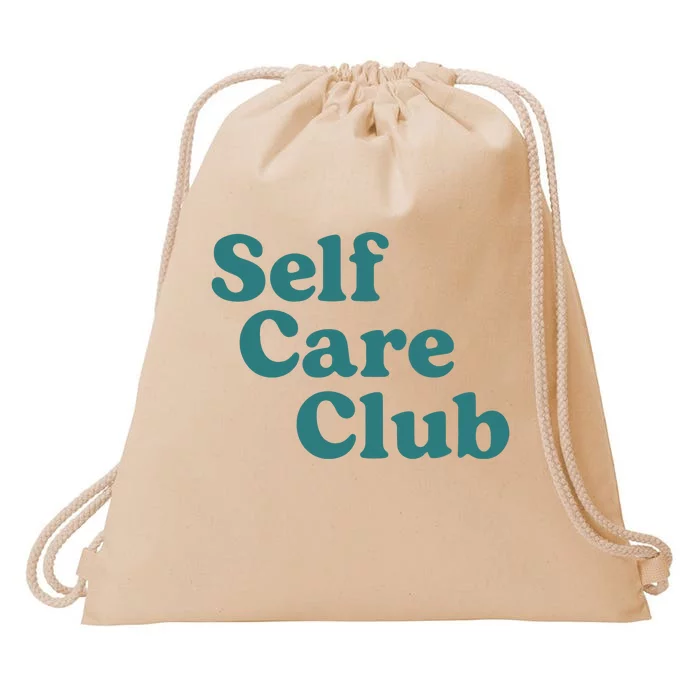 Self Care Club Inspiring Aesthetic Self Love Hoodie Drawstring Bag