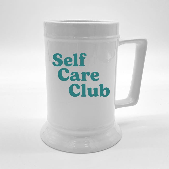 Self Care Club Inspiring Aesthetic Self Love Hoodie Front & Back Beer Stein