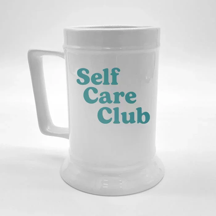 Self Care Club Inspiring Aesthetic Self Love Hoodie Front & Back Beer Stein