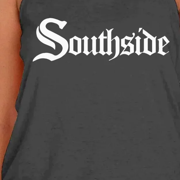 SOUTHSIDE Chi City Chicago Women's Knotted Racerback Tank