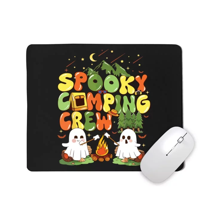 Spooky Camping Crew Halloween Cute Boo Ghost Mousepad