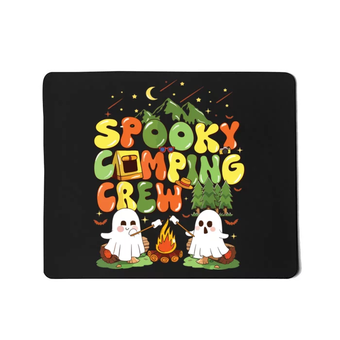 Spooky Camping Crew Halloween Cute Boo Ghost Mousepad