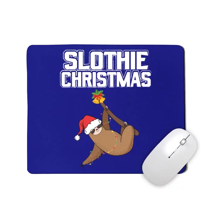 Slothie Christmas Cute Sloth Lover Merry Slothmas Xmas Gift Mousepad