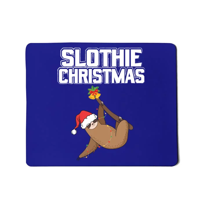 Slothie Christmas Cute Sloth Lover Merry Slothmas Xmas Gift Mousepad