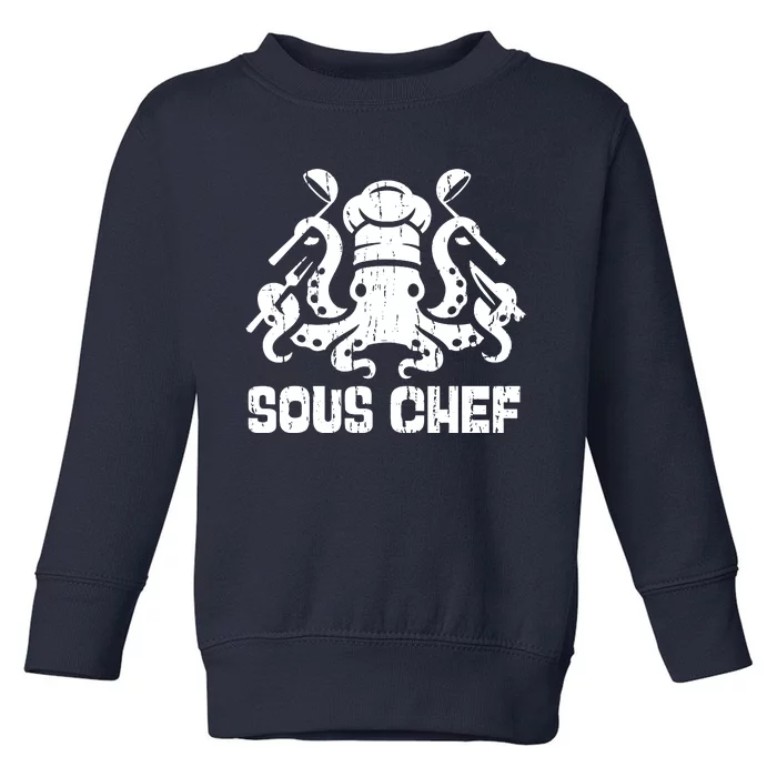 Sous Chef Culinary Octopus Kitchen Toddler Sweatshirt