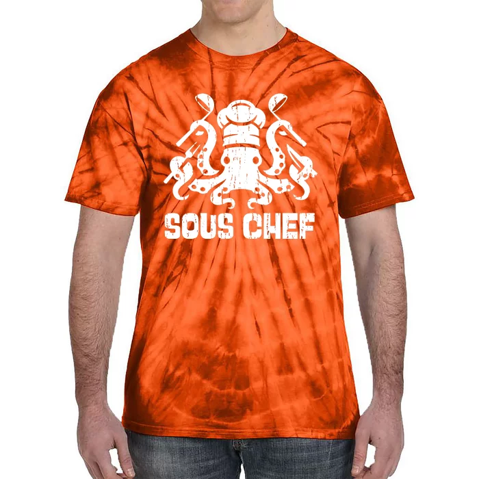 Sous Chef Culinary Octopus Kitchen Tie-Dye T-Shirt