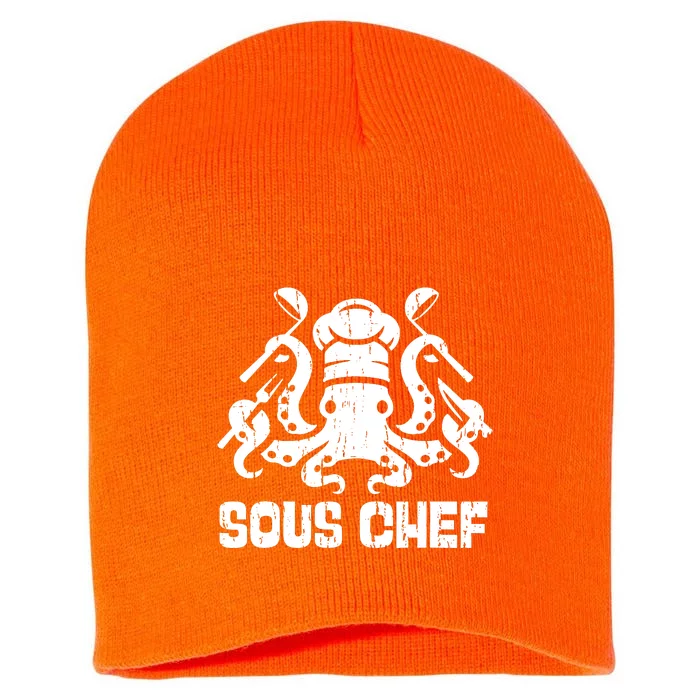 Sous Chef Culinary Octopus Kitchen Short Acrylic Beanie