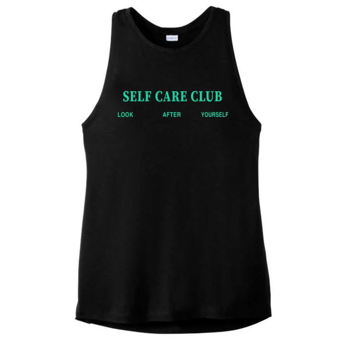 Self Care Club Look After Yourself Ladies Tri-Blend Wicking Tank