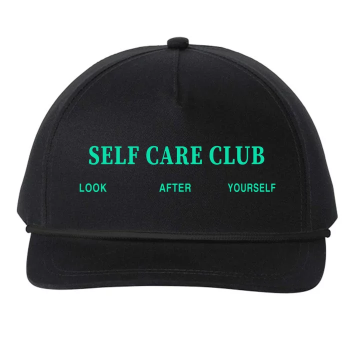 Self Care Club Look After Yourself Snapback Five-Panel Rope Hat