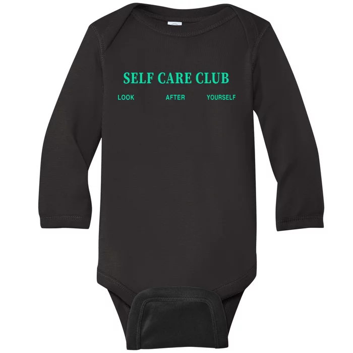 Self Care Club Look After Yourself Baby Long Sleeve Bodysuit