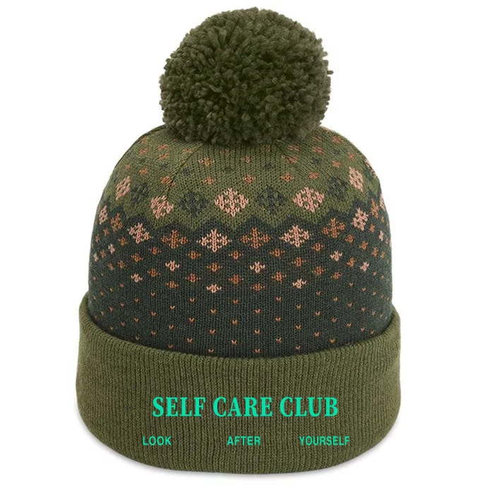 Self Care Club Look After Yourself The Baniff Cuffed Pom Beanie