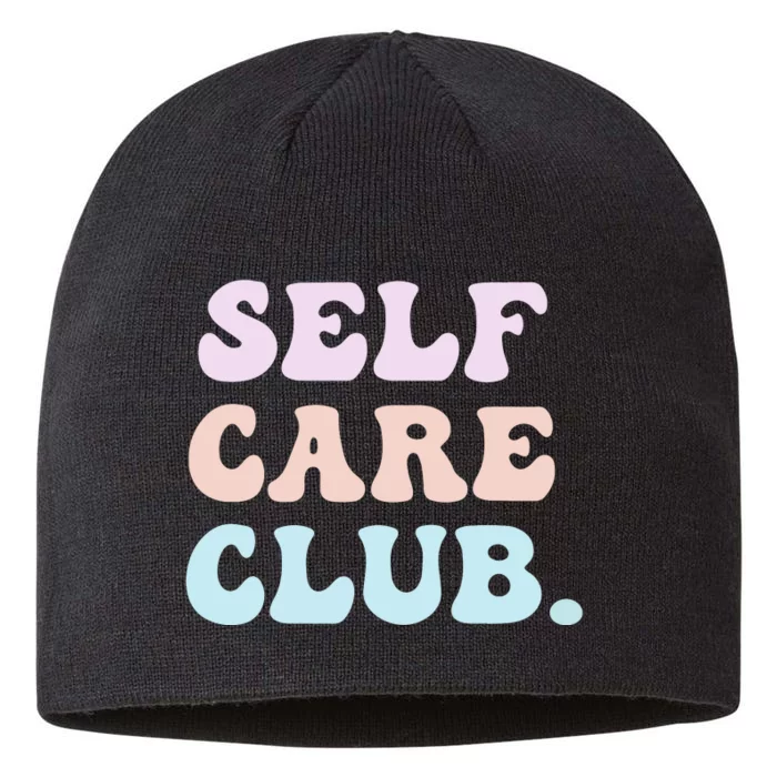 Self Care Club Mental Health Pastel Bubble Positive Cute Hoodie 8 1/2in Sustainable Knit Beanie