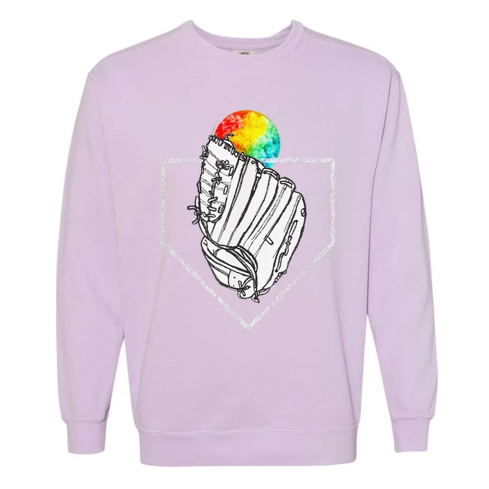 Snow Cone Catch Softball & Baseball Snowcone Garment-Dyed Sweatshirt