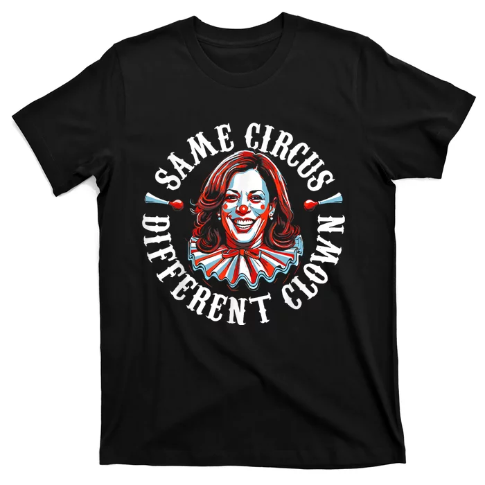 Same Circus Different Clown Anti Kamala Halloween 2024 T-Shirt