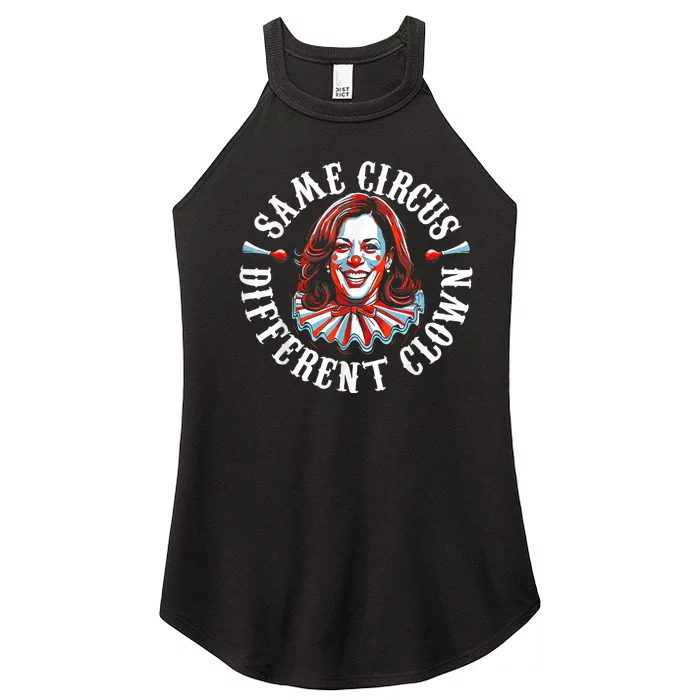 Same Circus Different Clown Anti Kamala Halloween 2024 Women’s Perfect Tri Rocker Tank