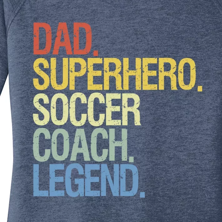 Soccer Coach Dad Women's Perfect Tri Tunic Long Sleeve Shirt