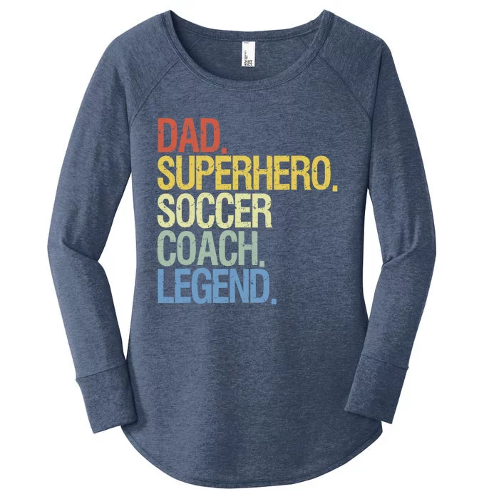 Soccer Coach Dad Women's Perfect Tri Tunic Long Sleeve Shirt