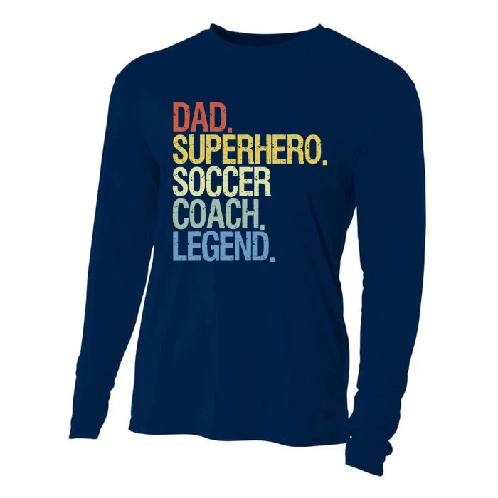 Soccer Coach Dad Cooling Performance Long Sleeve Crew