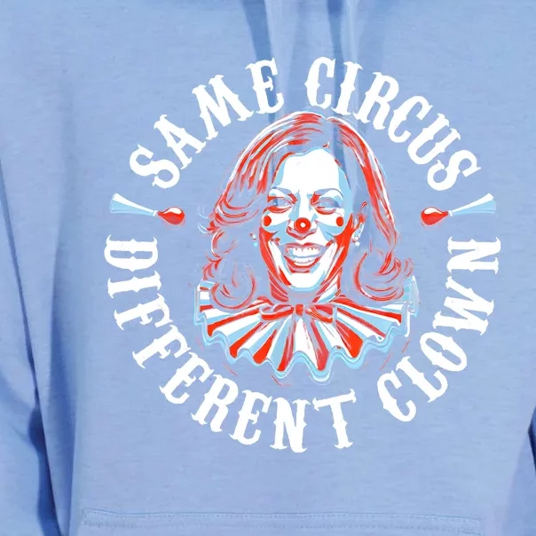 Same Circus Different Clown Funny Kamala Harris Clown Unisex Surf Hoodie