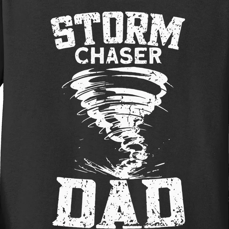 Storm Chaser Dad Kids Long Sleeve Shirt