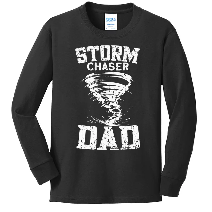 Storm Chaser Dad Kids Long Sleeve Shirt