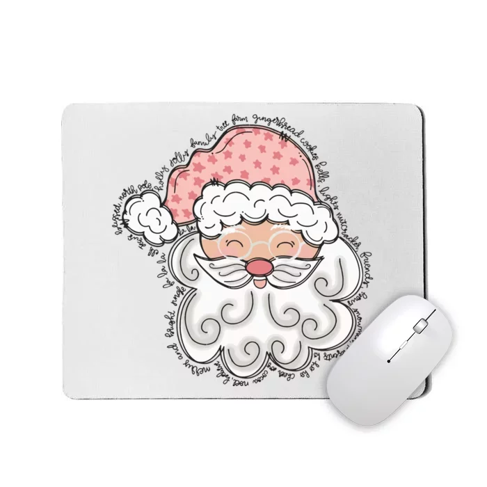 Santa Christmas Dtf Transfer Ready To Press Direct To Film Mousepad