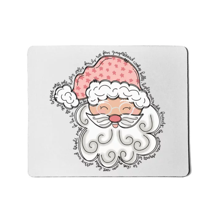 Santa Christmas Dtf Transfer Ready To Press Direct To Film Mousepad