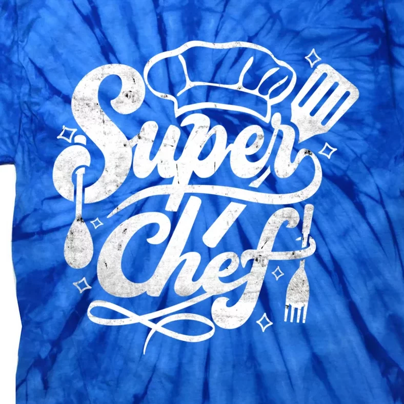 Super Chef Design Cooking Food Kitchen Sous Chef Gift Tie-Dye T-Shirt