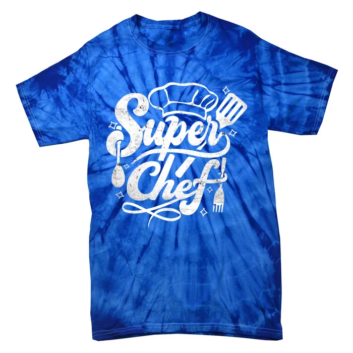 Super Chef Design Cooking Food Kitchen Sous Chef Gift Tie-Dye T-Shirt