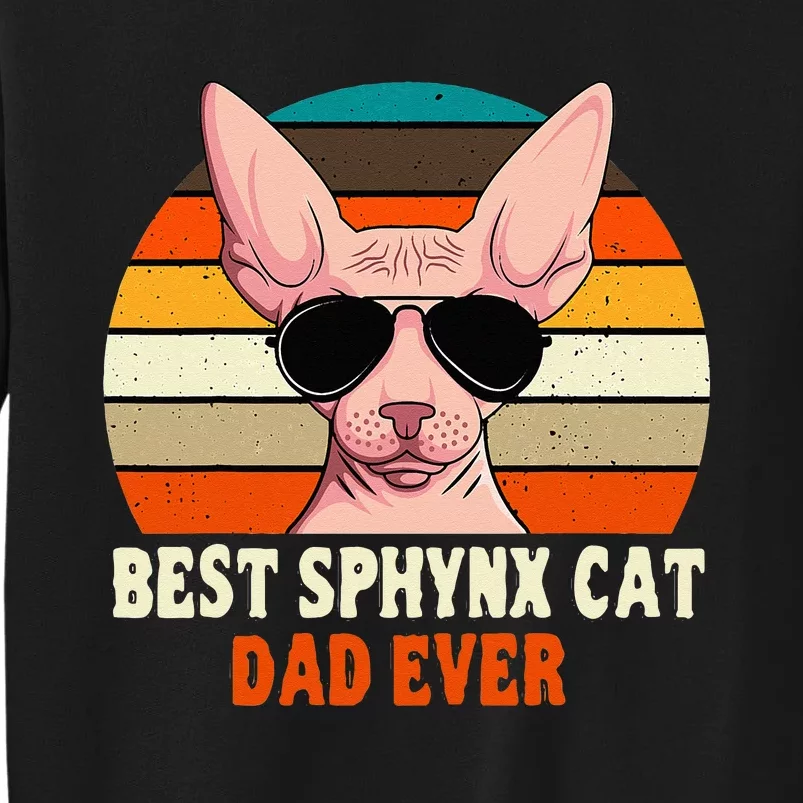 Sphynx Cat Dad Owner Breeder Hairless Pet Lover Father's Day Tall Sweatshirt