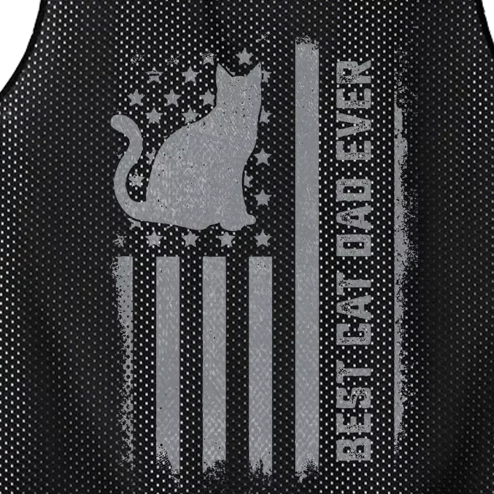 S Cat Dad Us Flag Kitty Daddy Dad Christmas Mesh Reversible Basketball Jersey Tank