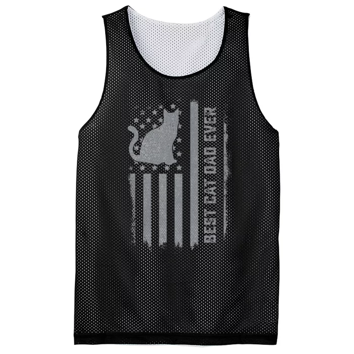 S Cat Dad Us Flag Kitty Daddy Dad Christmas Mesh Reversible Basketball Jersey Tank