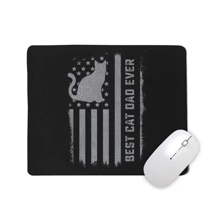 S Cat Dad Us Flag Kitty Daddy Dad Christmas Mousepad