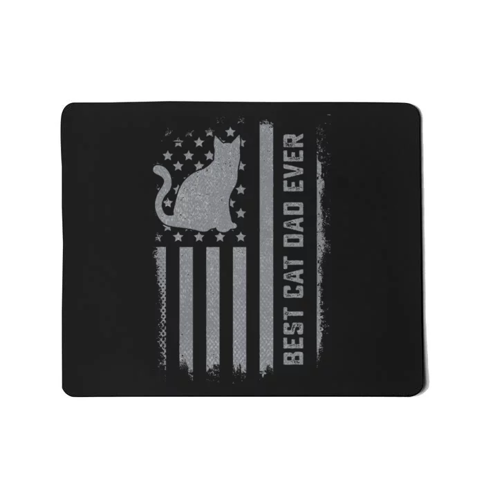 S Cat Dad Us Flag Kitty Daddy Dad Christmas Mousepad