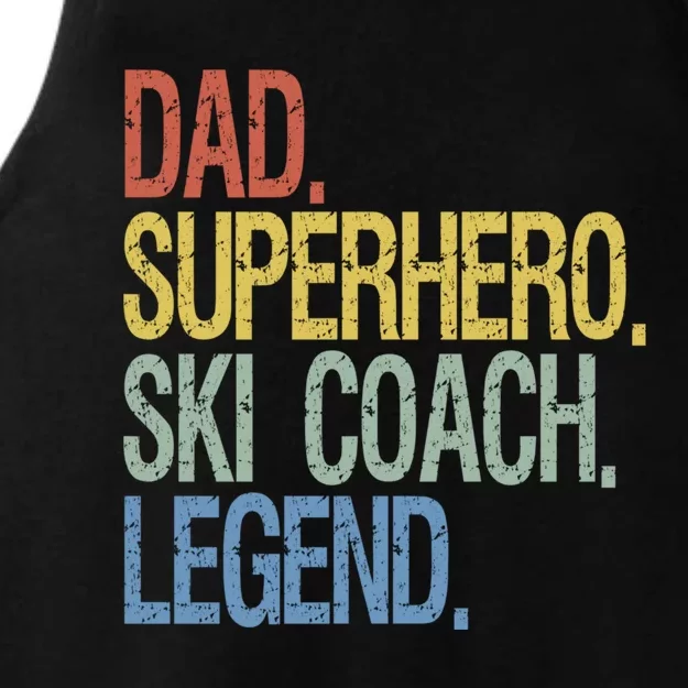 Ski Coach Dad Gift Ladies Tri-Blend Wicking Tank