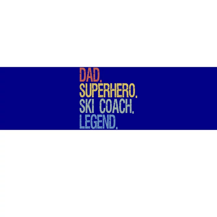 Ski Coach Dad Gift Bumper Sticker