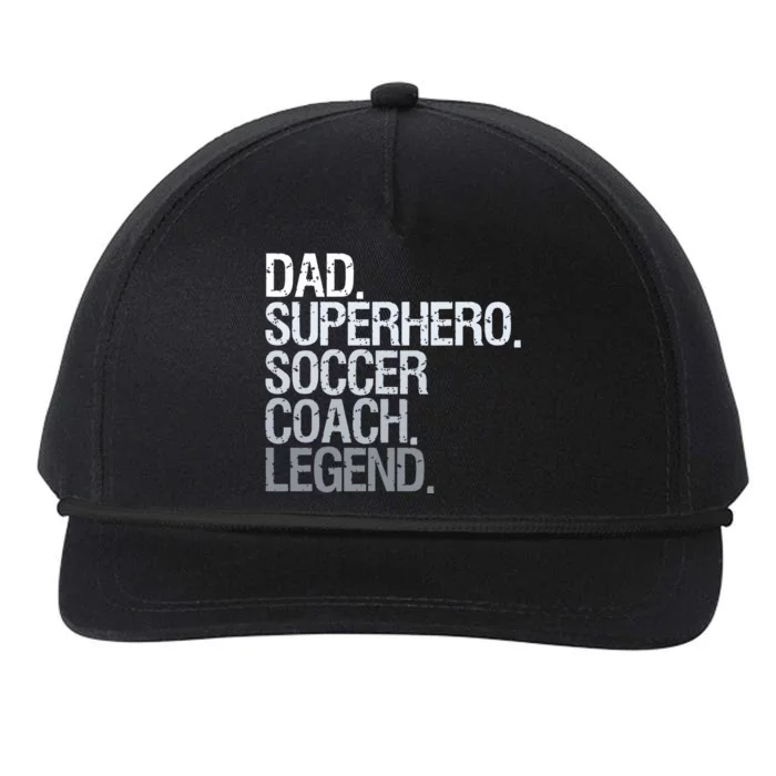 Soccer Coach Dad Snapback Five-Panel Rope Hat