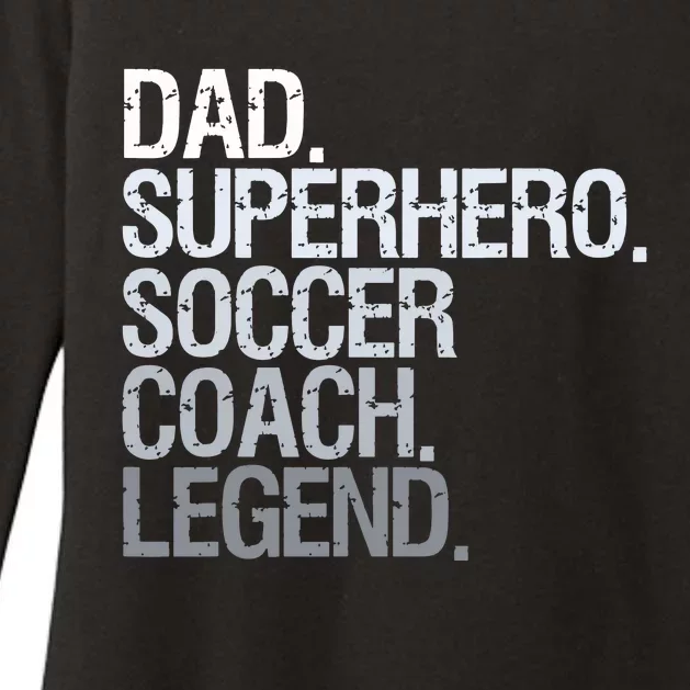 Soccer Coach Dad Womens CVC Long Sleeve Shirt