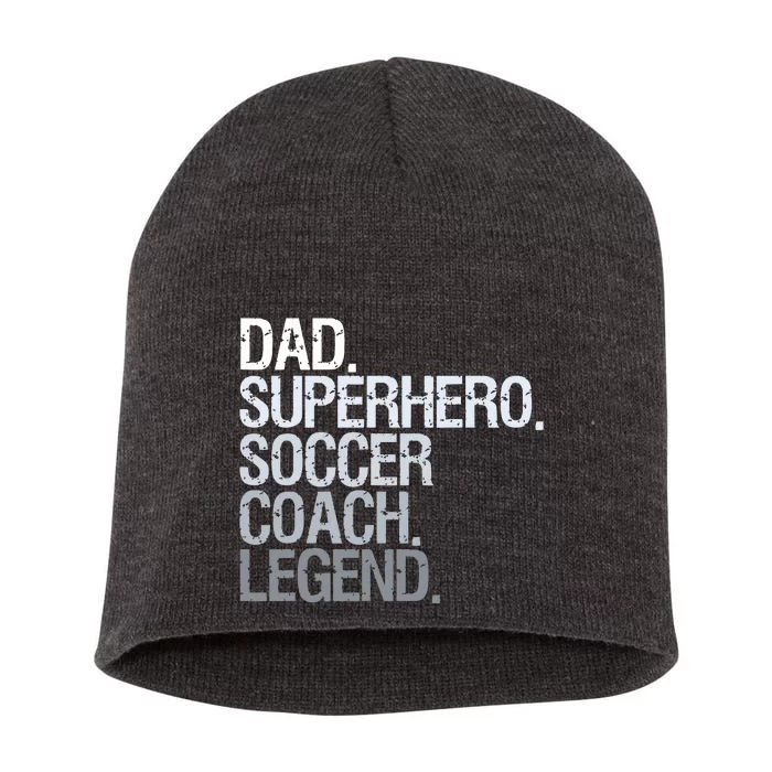 Soccer Coach Dad Short Acrylic Beanie